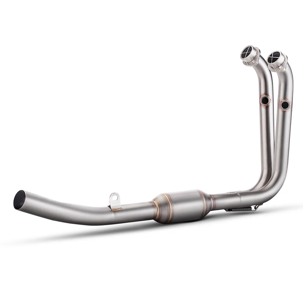 ل CF Moto 450sr 450SS 450 SR SS 2022-2025 دراجة نارية العادم الأنابيب تعديل الفولاذ الجبهة الأنابيب 51 مللي متر واجهة ربط الخمار