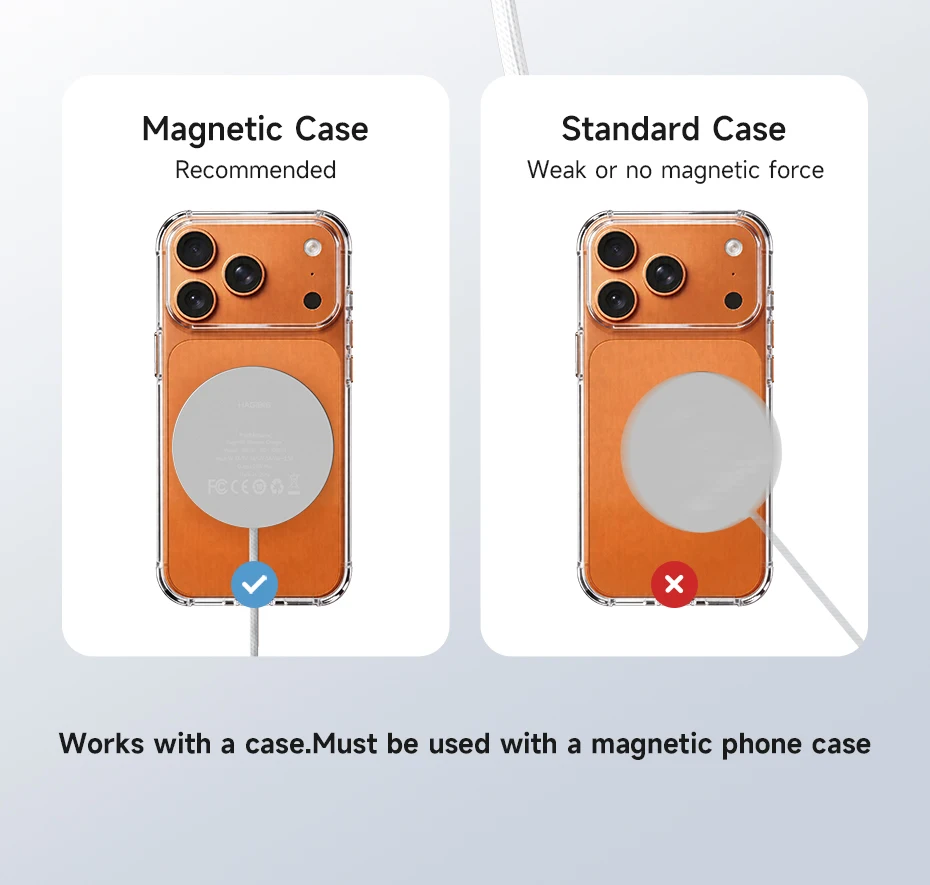 Hagibis Dual-Sided Magnetic Wireless Charger Qi2 25W