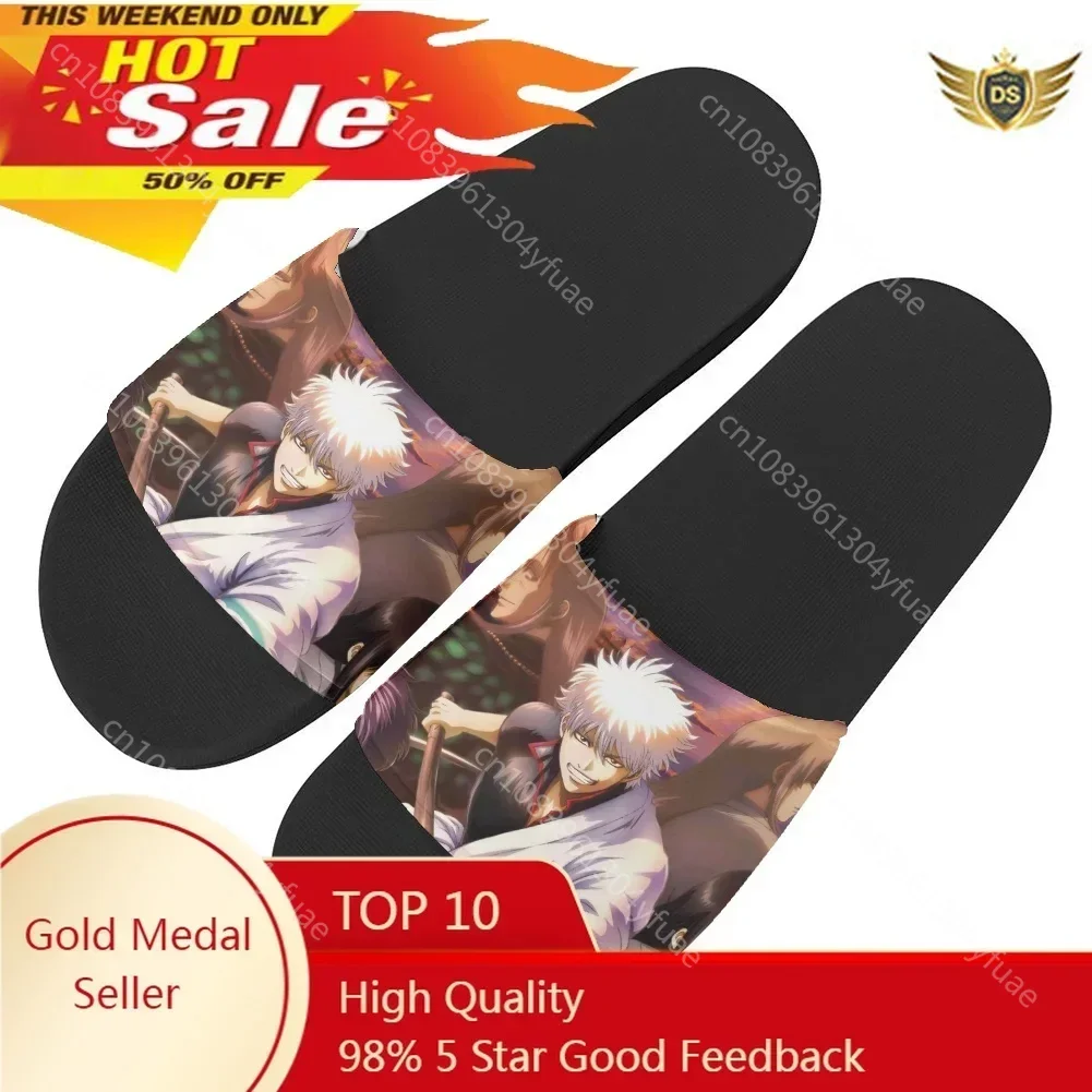 

Gin Tama Indoor Rube Slipper Mens/Boys Floor Comfortable Flat Flip Flops Home Bathroom Non-slip Slippers Summer Frauen Sandalen