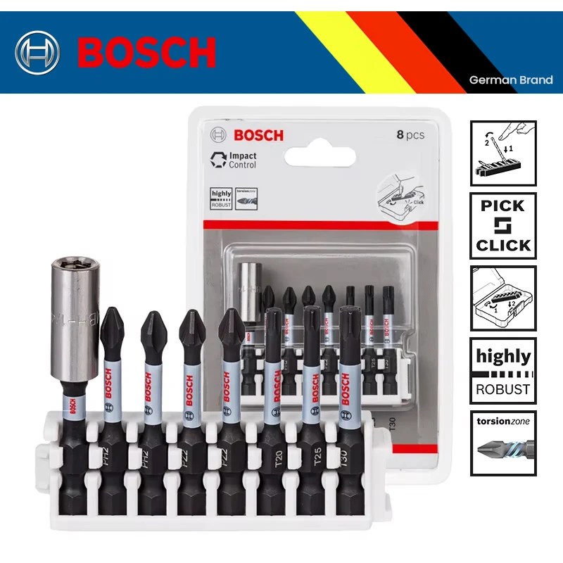 

Bosch Screwdriver Bits High Hardness Impact Resistant Rotary Tool Electric Screwdriver Set Power Tool Accessories 25mm-50mm