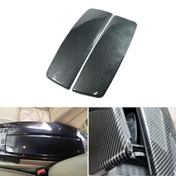 Car Carbon Fiber Texture Center Console Armrest Box Pad Protection Cover For BMW 7 Series E66 2002 2003 2004 2005 2006 2007 2008