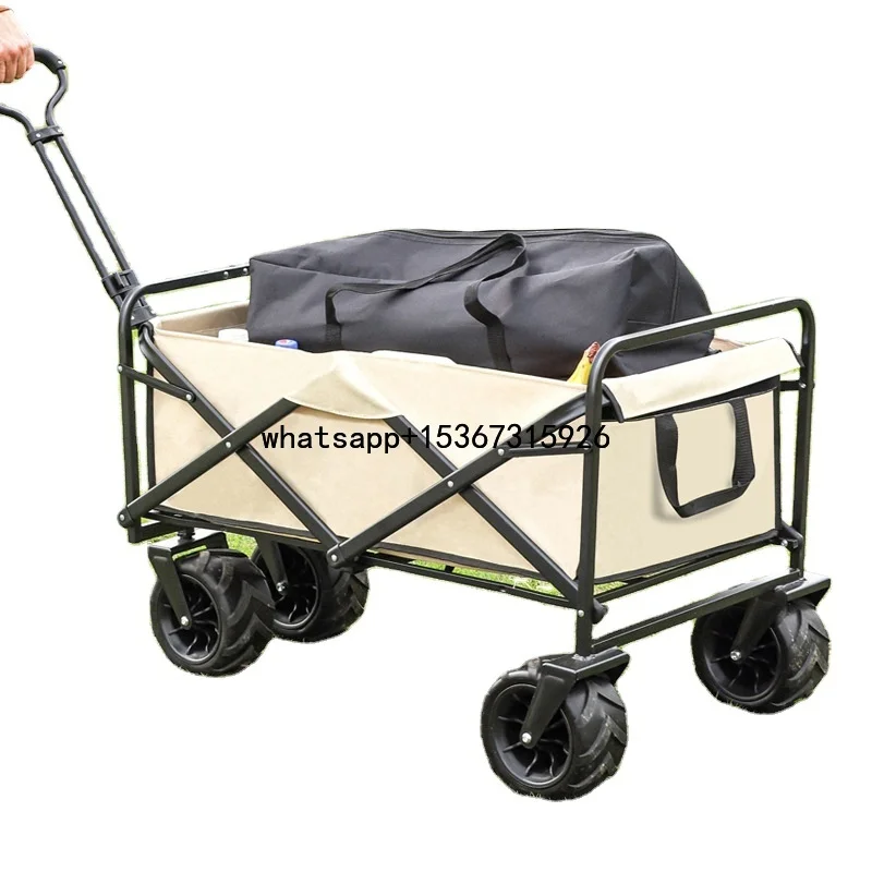 Outdoor Collapsible Multipurpose Wagon Trolley Foldable Folding Picnic Camping