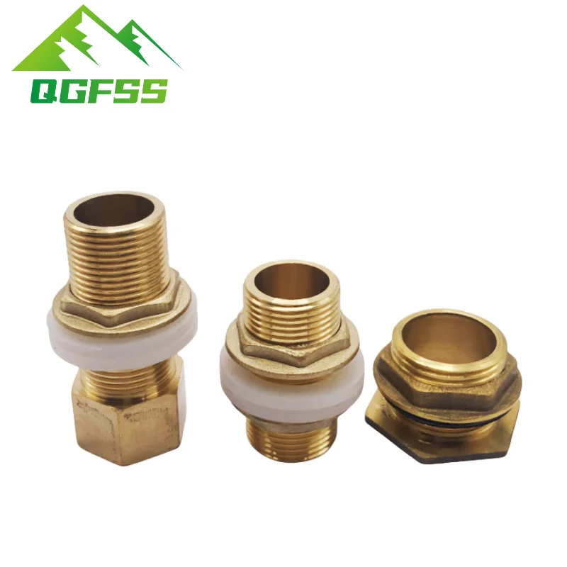 

1pcs Copper Water Tank Connector 1/2" 3/4" 1" BSP Male Brass Pipe Single Loose Key Swivel Fittings Nut Jointer