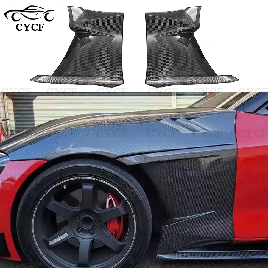 

High quality For Toyota GR SUPRA A90 A91 MK5 Coupe Carbon Fiber Fender Retrofit the Carbon fiber replacement leaf plate