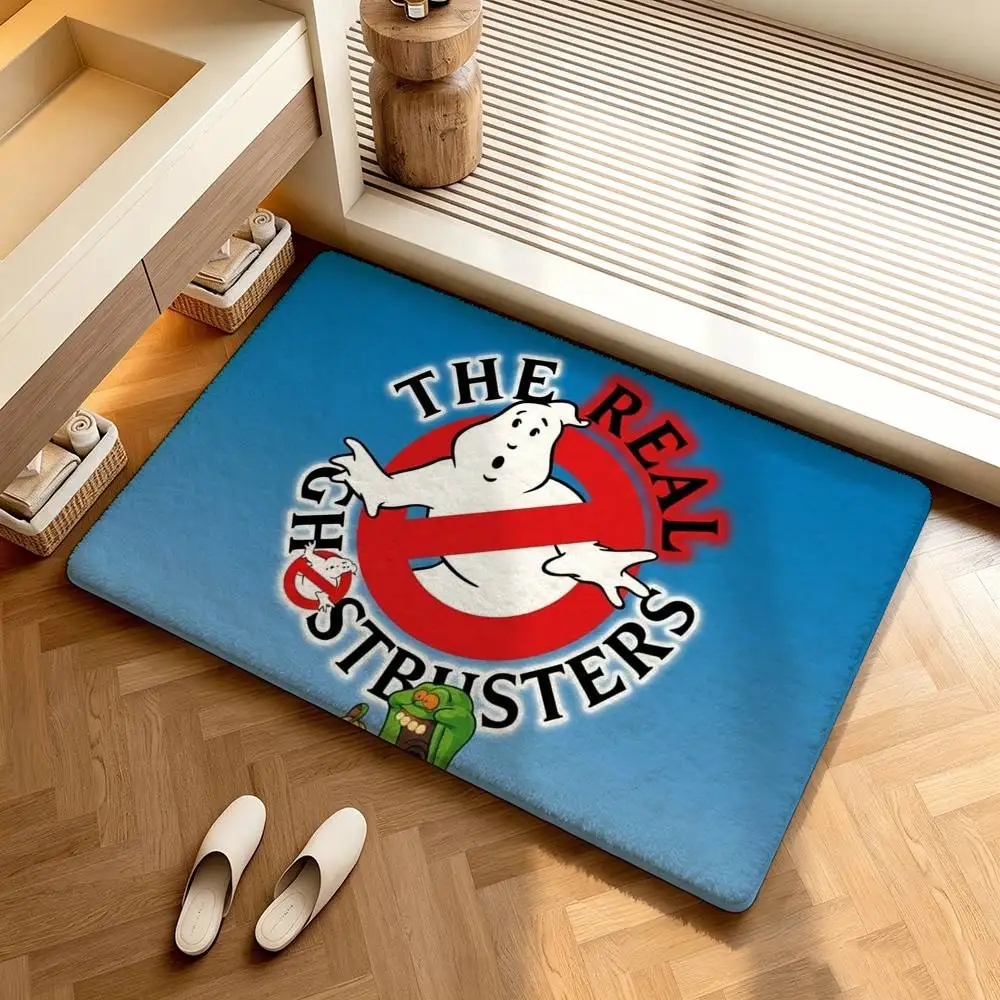 M-Movie G-Ghostbusters  Shower Room Absorbent Small Floor Mat Soft Comfortable Decorative Foot Mat