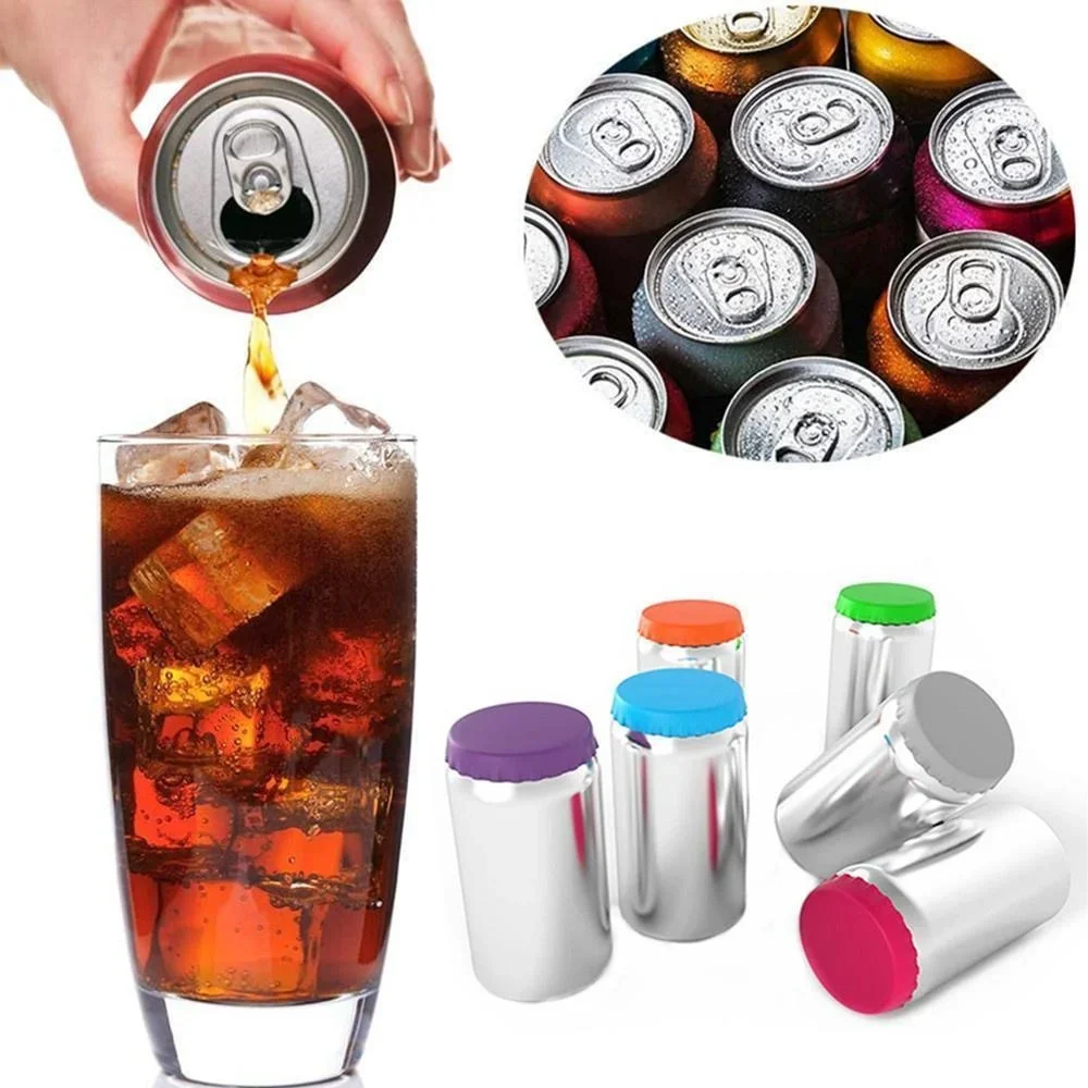 1 cubiertas de tapas de latas de refresco de silicona, tapas de latas, tapón de ahorro de latas, se adapta a latas de refrescos estándar