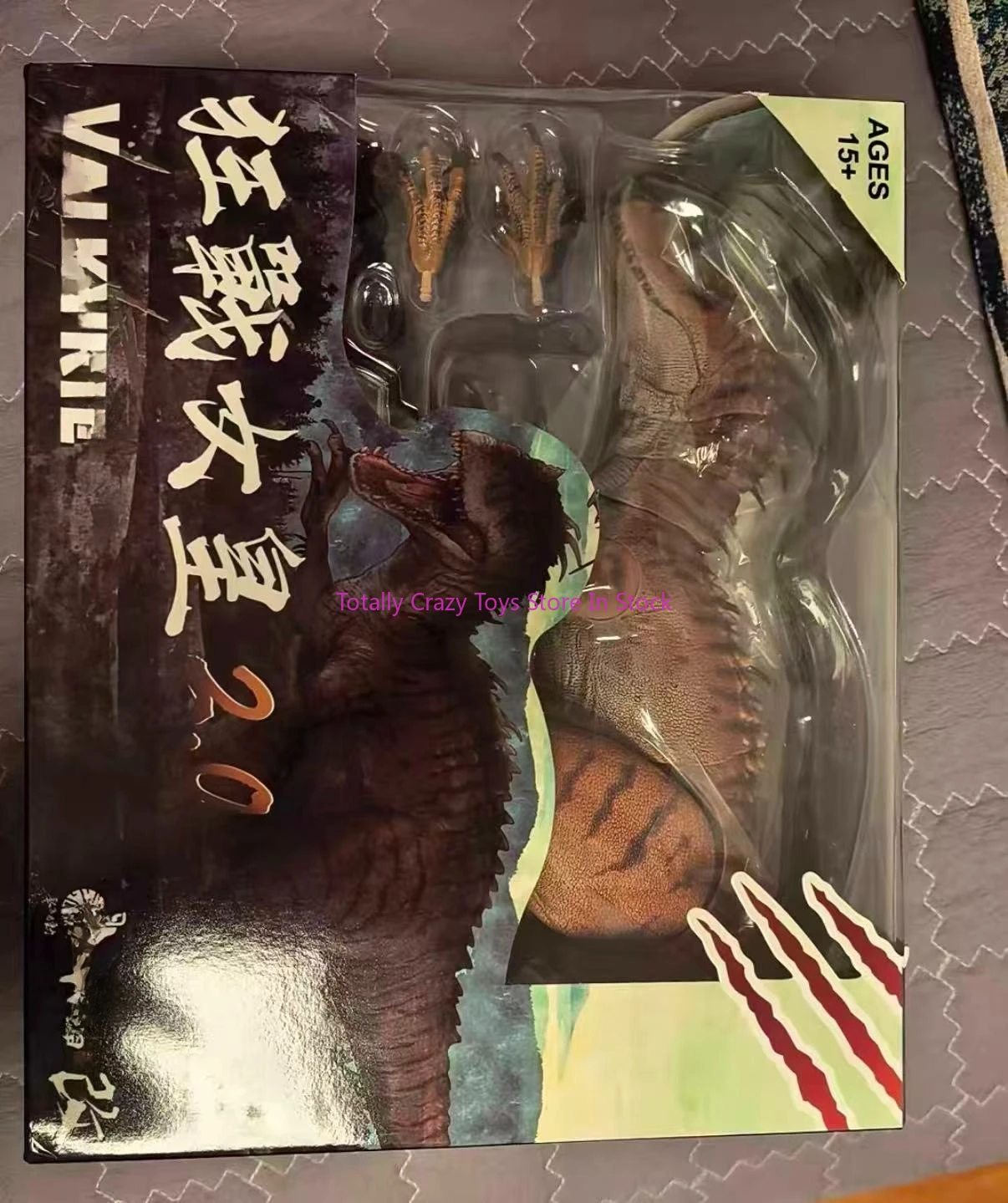 

В наличии Легко движущаяся Королева Божевой войны Супер подвижная игрушка-модель динозавра ручной работы с рисунком тигра