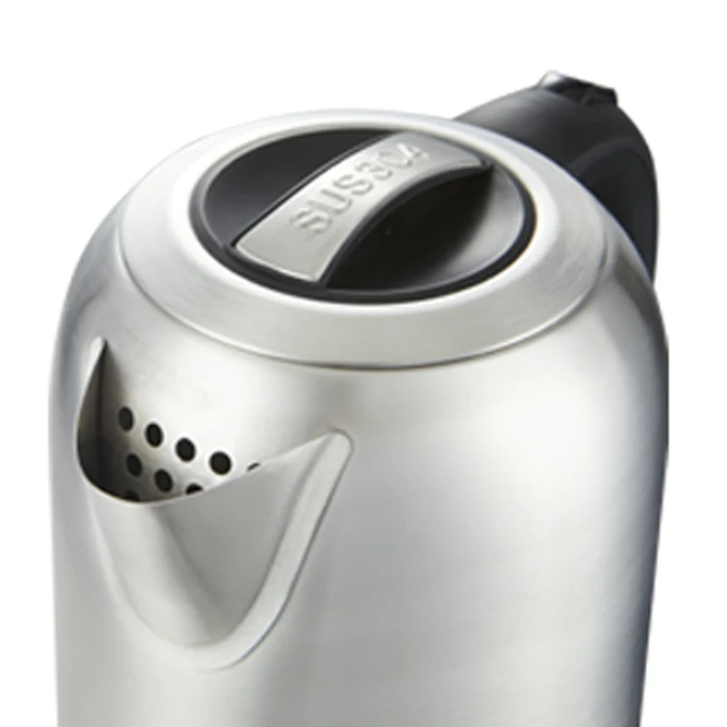 قابس BS، غلاية كهربائية من الفولاذ المقاوم للصدأ سريعة الطبخ بقدرة 1500 وات، سعة 1.7 لتر مع مؤشر مستوى الماء، مناسبة للفندق والمطبخ