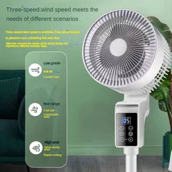 Home-appliance Electric Fan Household Automatic Shaking Head Floor Fan Air Circulation Large Wind  Neck Mini Air Conditioner