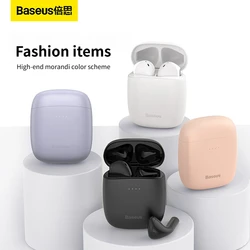 Baseus Encok W04 Earphones Upgraded Version Bluetooth 5.3 Headphones TWS Wireless Hifi Earbuds 38ms Low Latency Headset Gamer