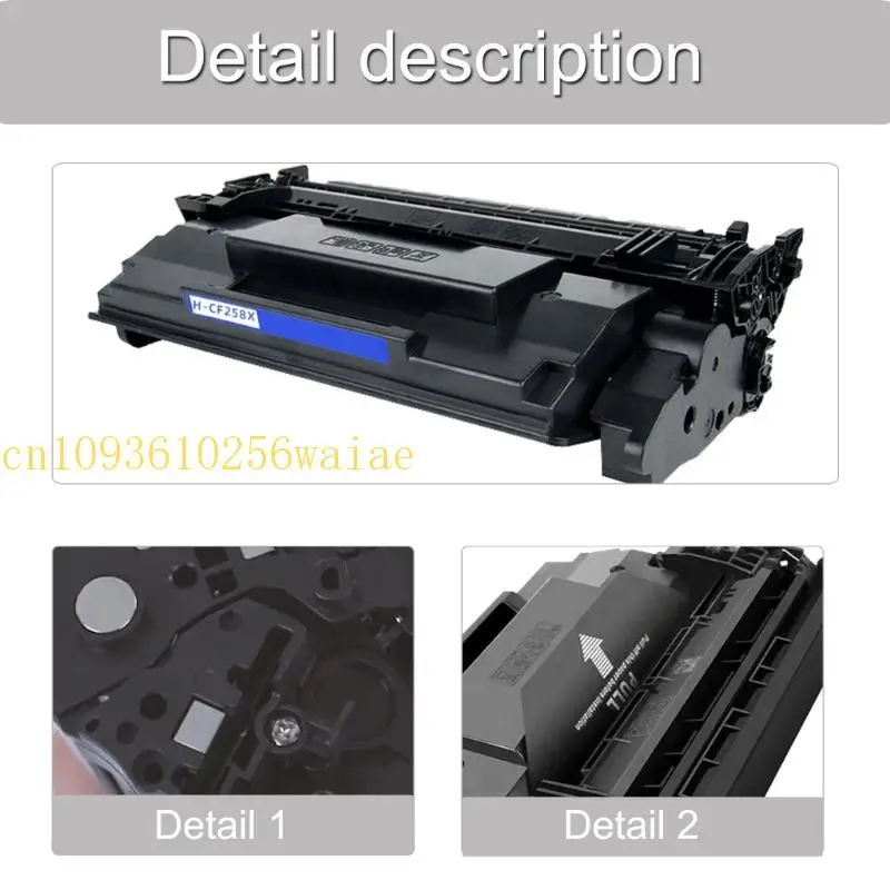 652F CF258X Replacement Toner Cartridge for M404N M404DN M428FDW M428FDN M428DW Printer Easy Installation Accessories