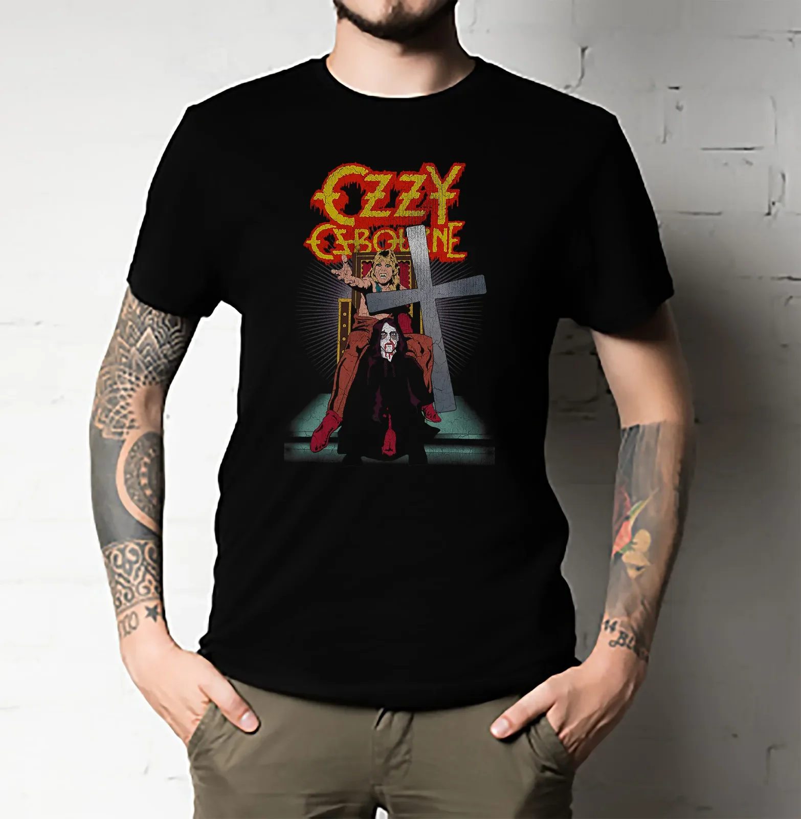 

Ozy Osbourne the ozzman cometh T Shirt Down to Earth All Size