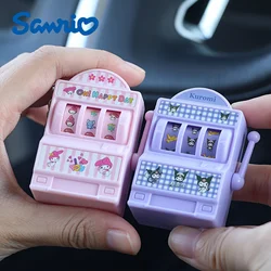 Sanrio Hello Kitty Game Console Fruit Machine Kuromi Cinnamoroll Mini Handheld Turntable Toy Children's Educational Toy