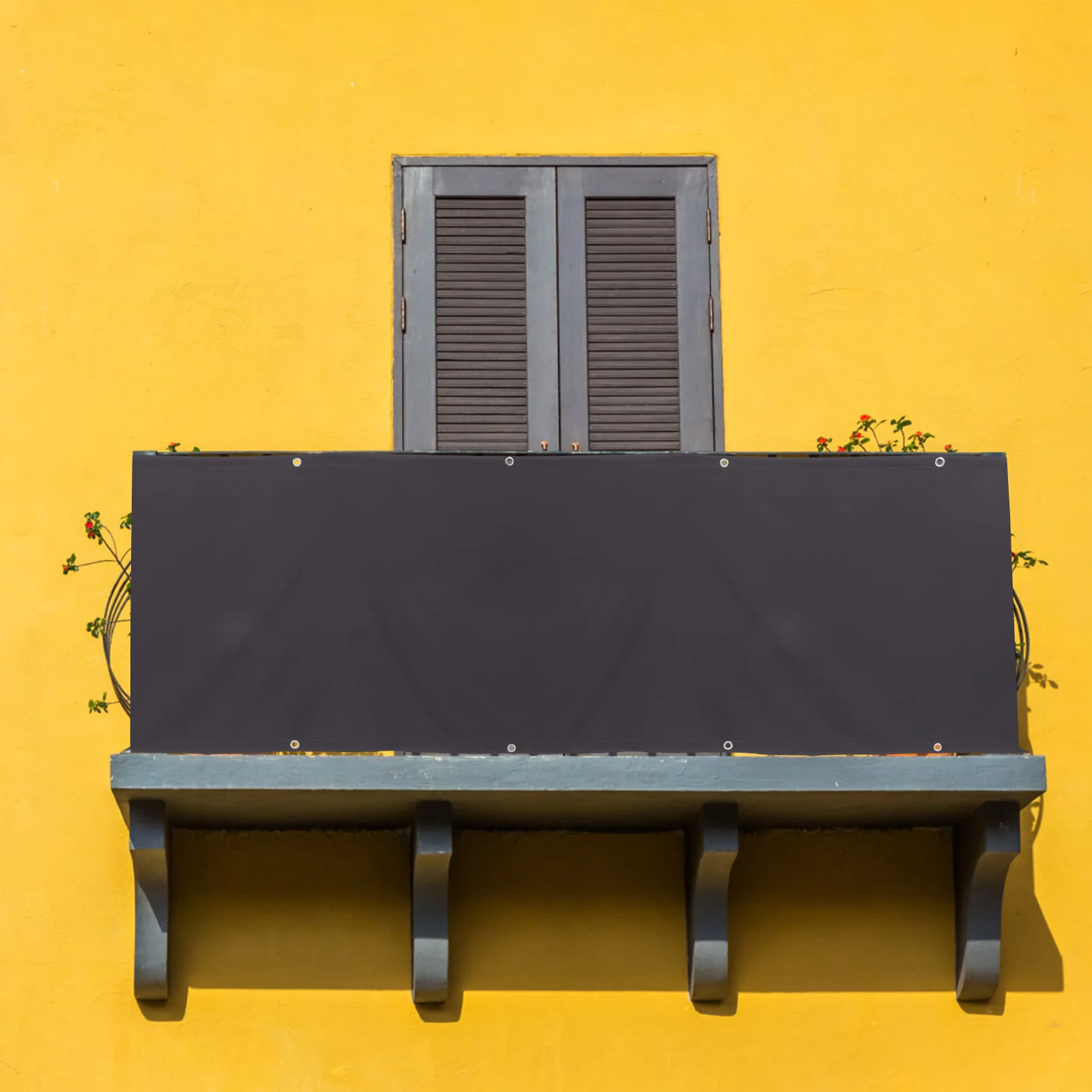 

1 Set Of Balcony Privacy Screen Sunshade Cover Breathable Uv Protection Shade Cloth For Outdoor Deck Fence Panel Weatherproof