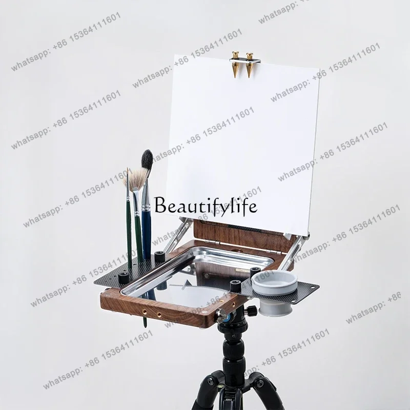 Advanced Painter's Case Easel Adjustable Watercolor Oil Painting Gouache Paint Color Mixing Portable