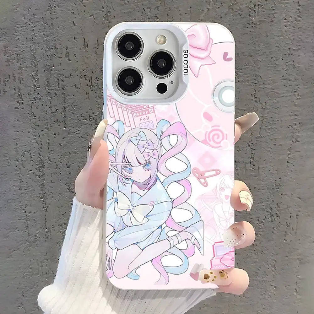 Needy Streamer O-Overload Ame chan Case iPhone 17,16,15,14,13,12,11,Pro,XS,Max,Plus,Mini,SE White Candy Matte غطاء مقاوم للصدمات