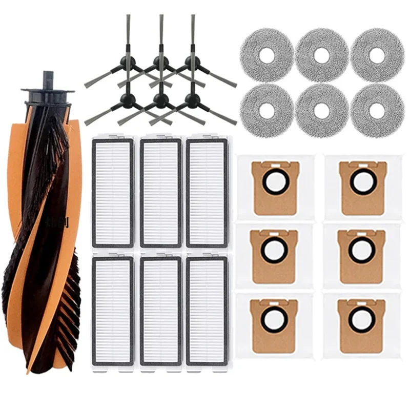 LITE-For JONR P20 PRO/T5 Pro ملحقات بديلة فرشاة جانبية رئيسية فلتر Hepa ممسحة قماش للمكانس الكهربائية الروبوتية