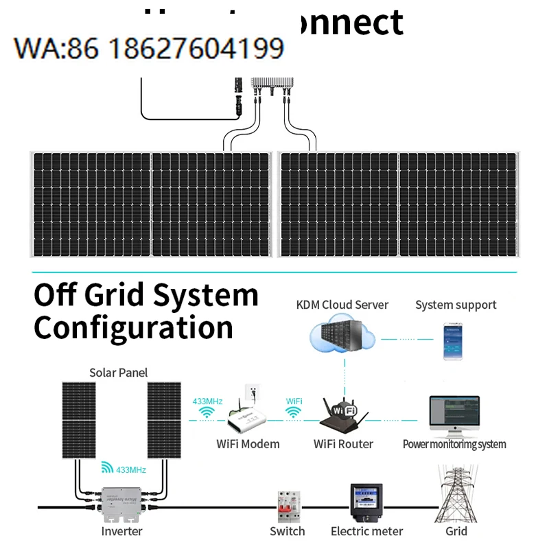 5Kw 10Kw 15Kw 30Kw Off-Grid Balcony Solar System, On-Off Grid Hybrid, Whole House Stable Power