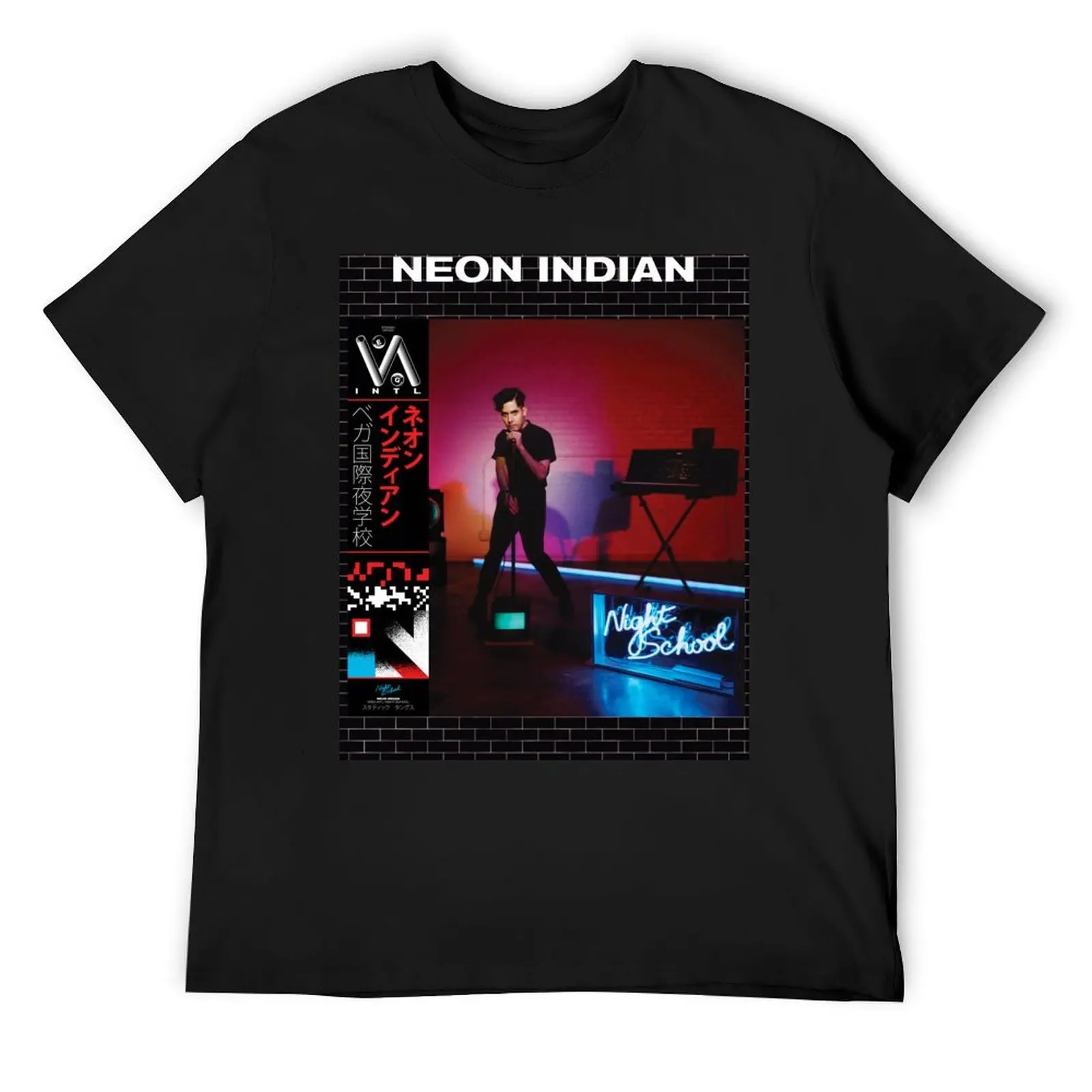 Neon Indian - Vega intl. Night School T-Shirt oversizeds anime tshirt graphic t shirts men t shirt