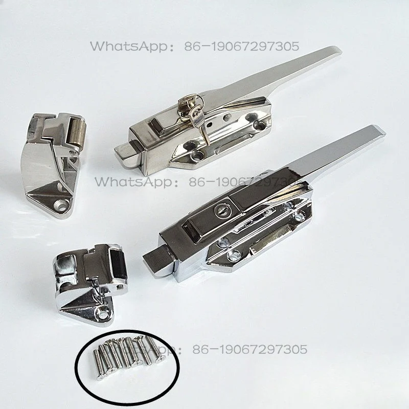

HS-1178 Stainless Steel Lock Safety Handle Hinged Zinc Alloy Freezer Convex Door Lock