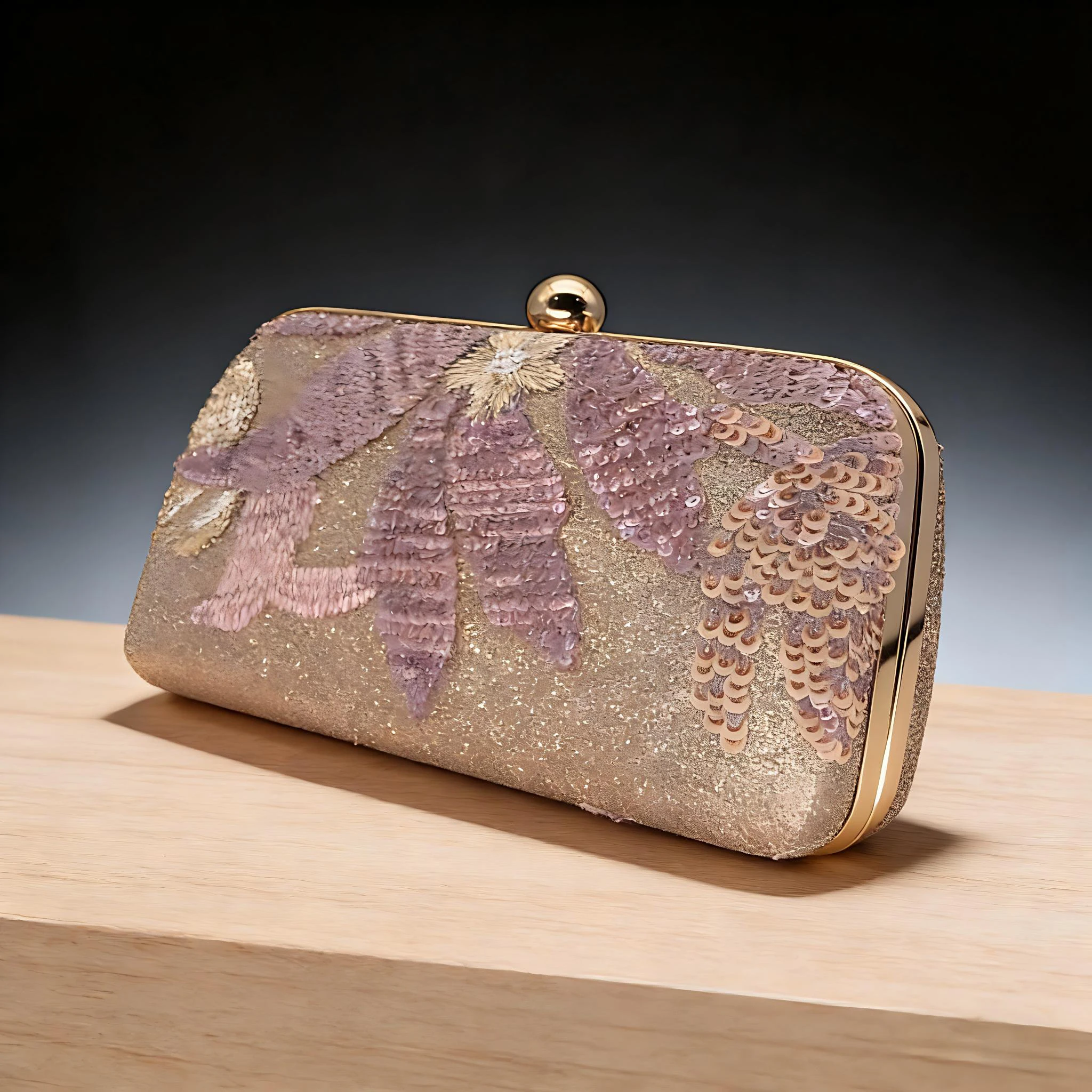 New metallic sequin evening bag - Unique design, versatile for various wedding and party occasions - Ideal bridesmaid bag