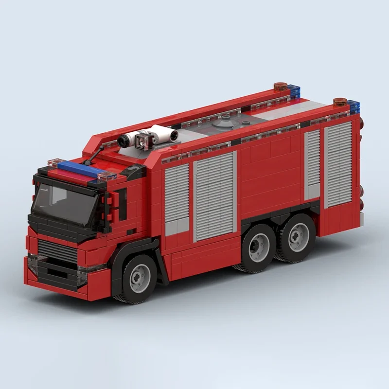 ตัวต่อโมเดลรถดับเพลิง GB เทคโนโลยีโมดูลาร์ ของขวัญคริสต์มาส ของเล่น DIY ชุดประกอบ