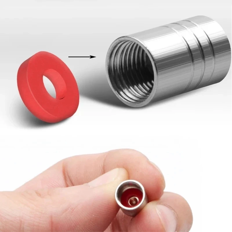 4 قطعة صمام إطار السيارة الترباس في عجلة الملحقات صمام الجذعية غطاء تغليف الغبار ل تسلا juguete نموذج 3 Y S X رودستر لفائف Cybertruck #5