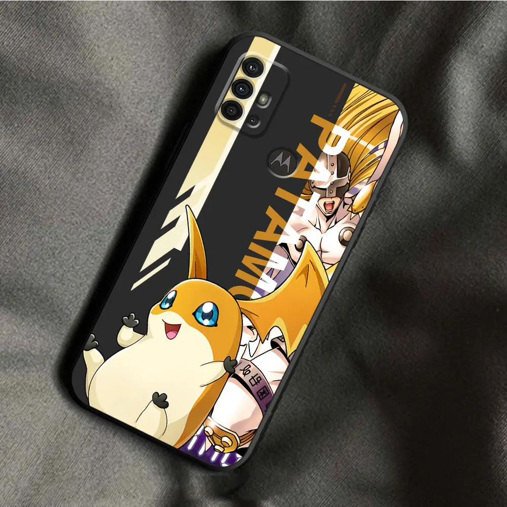 Case for Motorola Moto G30 G51 G60 G71 G22 G32 G52 G72 G53 G73 Edge 20 30 40 Pro Digital Monster Digimon Cover