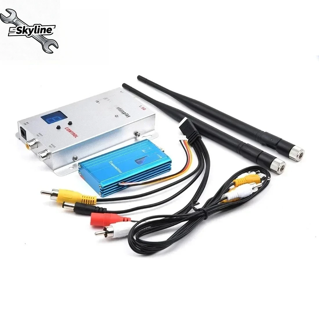1.5GHz 1500mW 12CH FPV Long Range Video Transmitter, Mini Wireless AV Transmitter for Monitoring