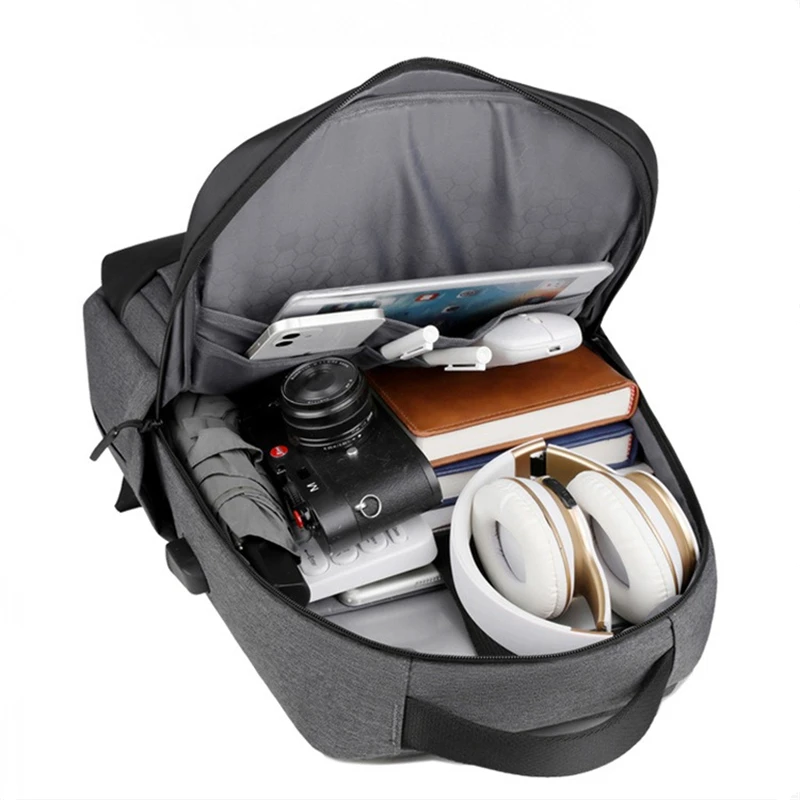 Nesitu مقاوم للماء خفيف الوزن سعة كبيرة A4 14 15.6 بوصة كمبيوتر محمول الرجال النساء على ظهره حقيبة سفر مدرسية أسود رمادي أزرق M1239