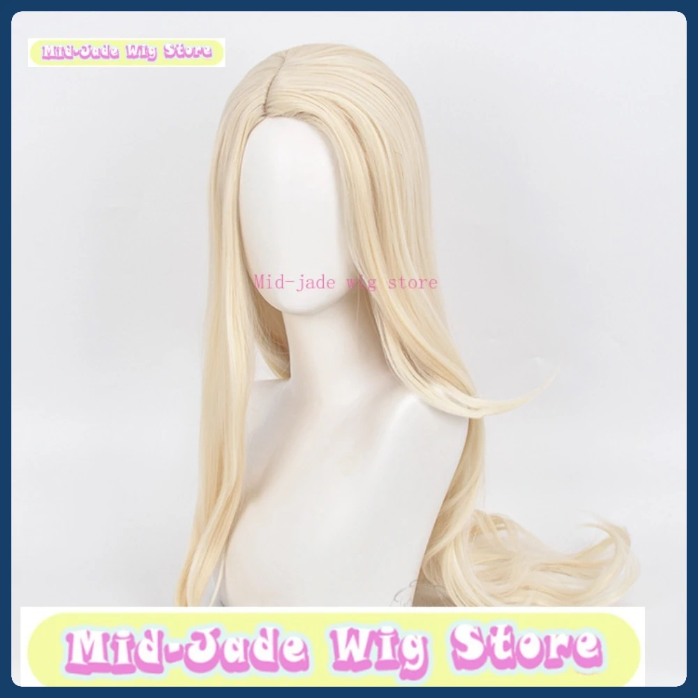 

Mid-jade Wig Store Frozen 2 Queen Elsa Loose Cosplay Wig Anime Game Role-playing Costume Halloween Costume Props Synthetic Hair