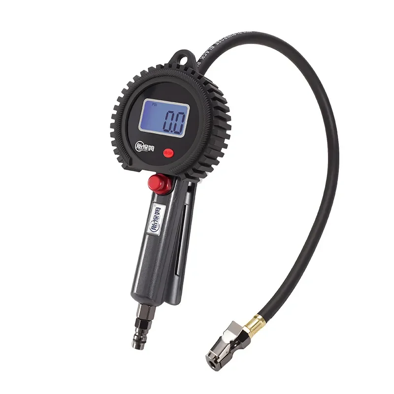Rechargeable Digital Air Pressure Gauge for Car Tire Inflator Gun with LCD Display Accurate Tire Pressure Meter Tool