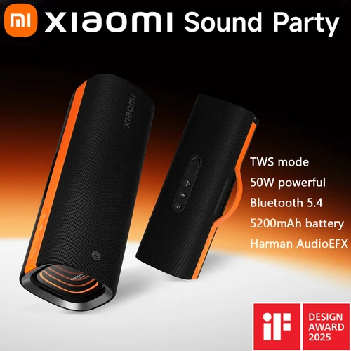 Xiaomi Sound Party IP67 Bluetooth 5,4 Harman AudioEFX TWS estéreo Combo 5200mAh batería Ultra larga duración 50W altavoz portátil micrófono