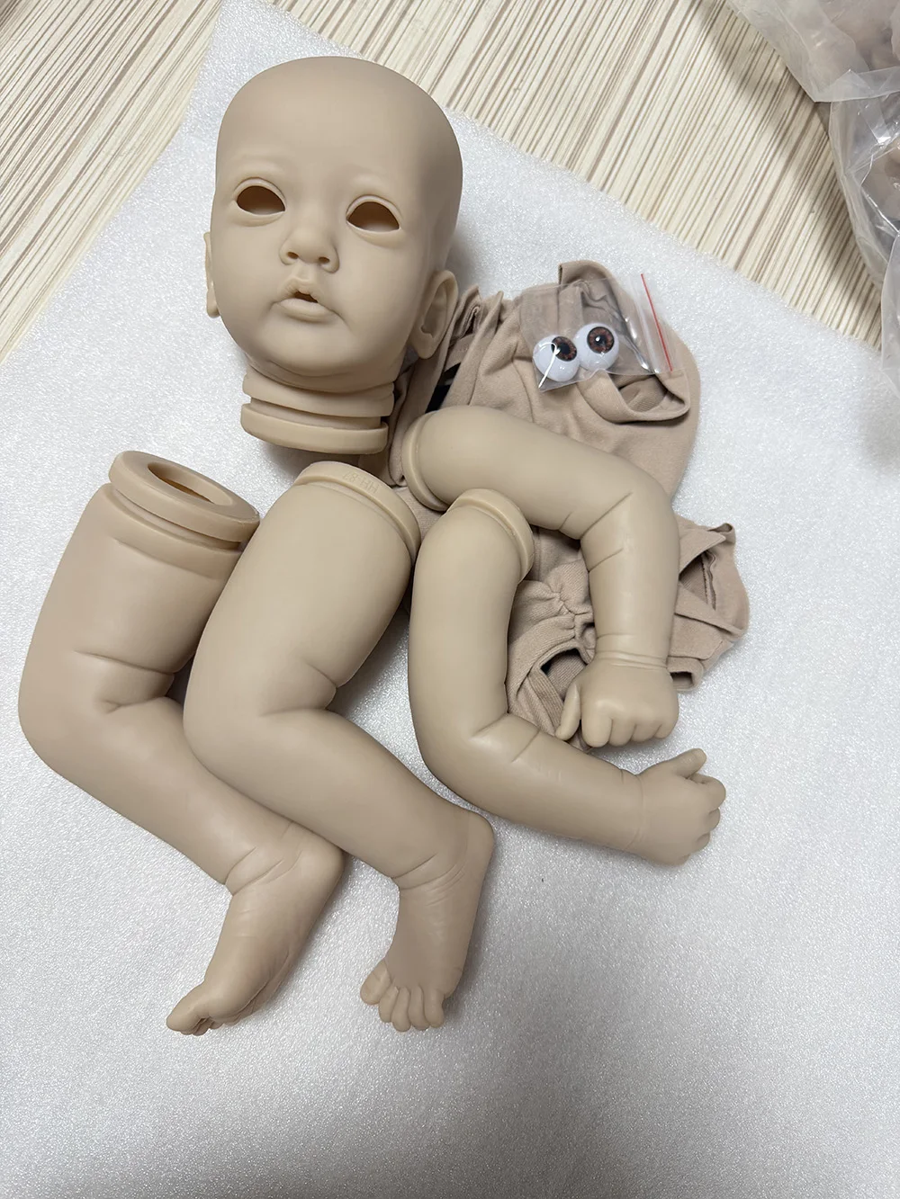 Kit de Muñeca Reborn de 24 Pulgadas, Ayana, Suave, Sin Terminar, Sin Pintar, Kit de Muñeca en Blanco, Muñeca Reborn, Muñecas para Niñas, Bebé Reborn