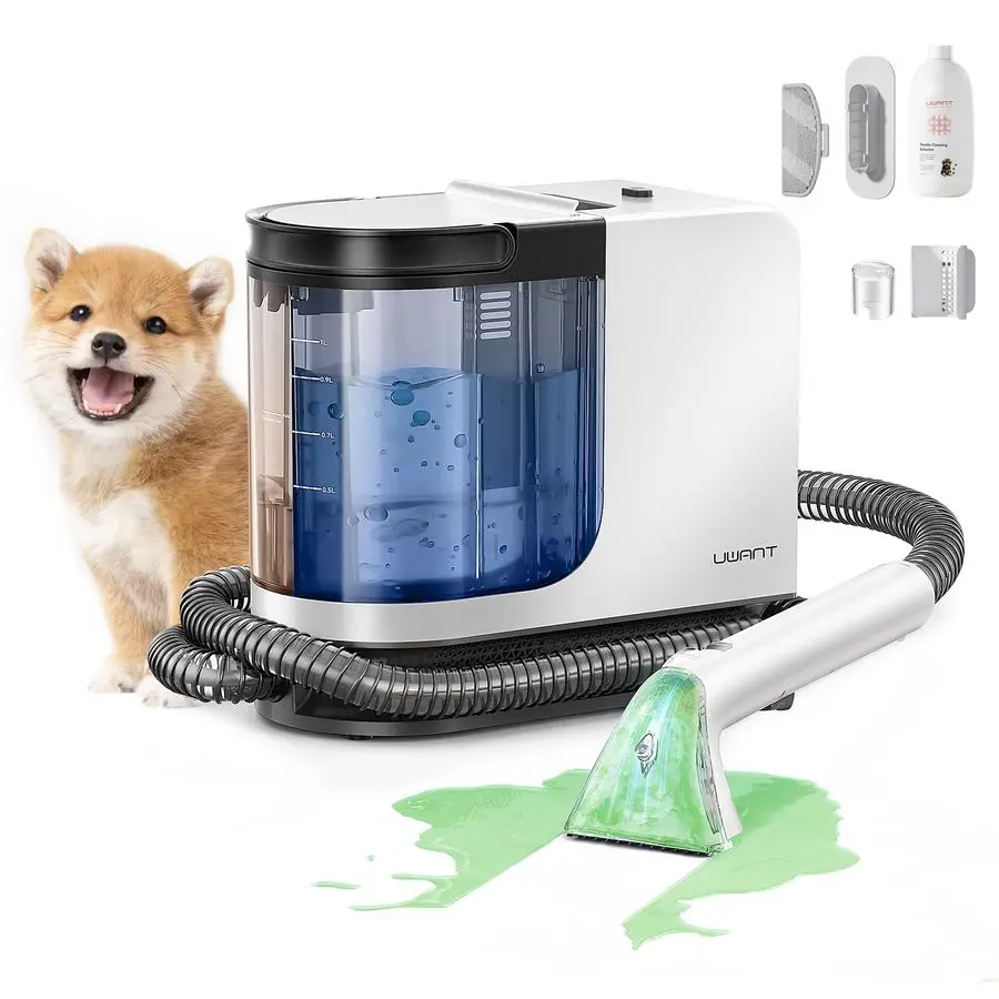 Macchina per la pulizia dei tappeti 18Kpa Potente detergente per tappezzerie con aspirazione per animali domestici, detergente per tappeti portatile con puliziaAutopulizia T