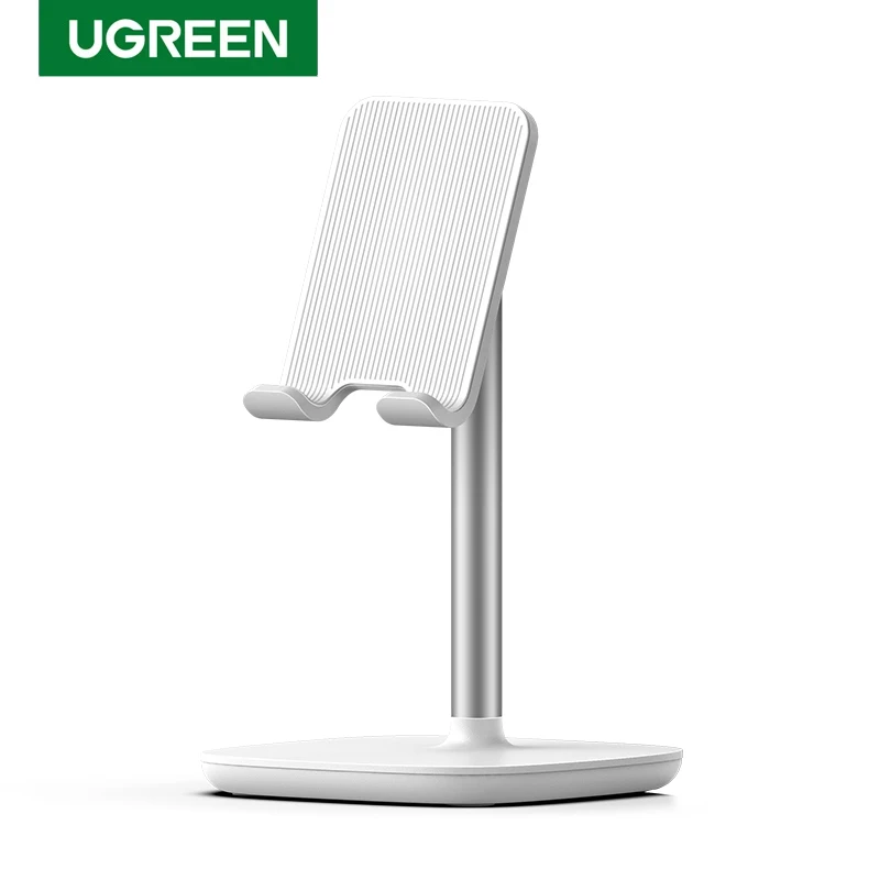 UGREEN LP280 Smartphone Desk Adjustable Stand ABS Tablet Holder Desk Accessories Weighted Base for iPhone Samsung