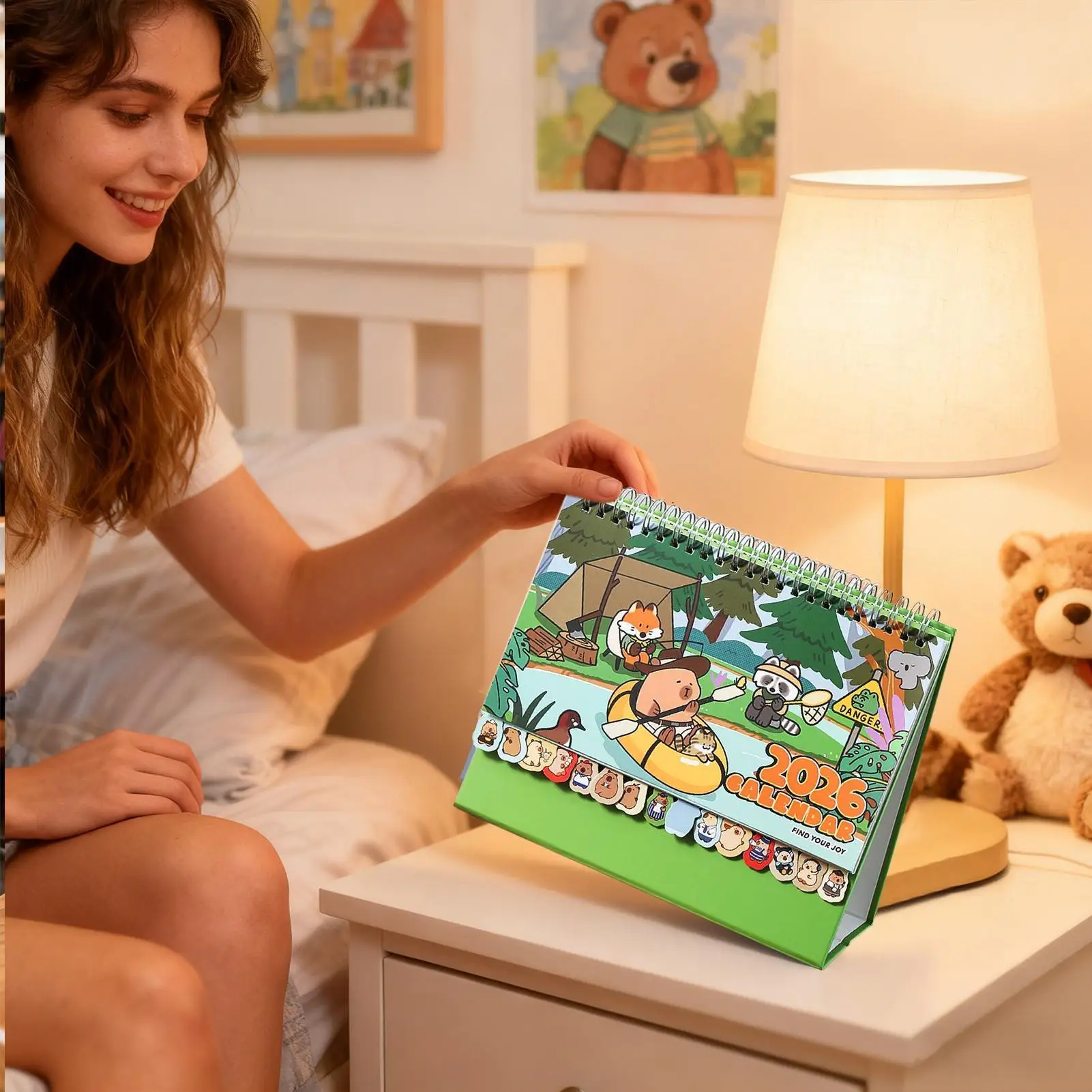 

Desktop Calendar 2026 Capybara Schedule Planner 12 Months Standing Desktop Calendar For Friends Family School Workplace Kitchen