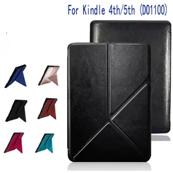 Étui Kindle pour Kindle 4 case D01100 classique, housse en tissu intelligent magnétique 2011, protecteur d'écran en cuir, K4 K4S K4B 2012 cover