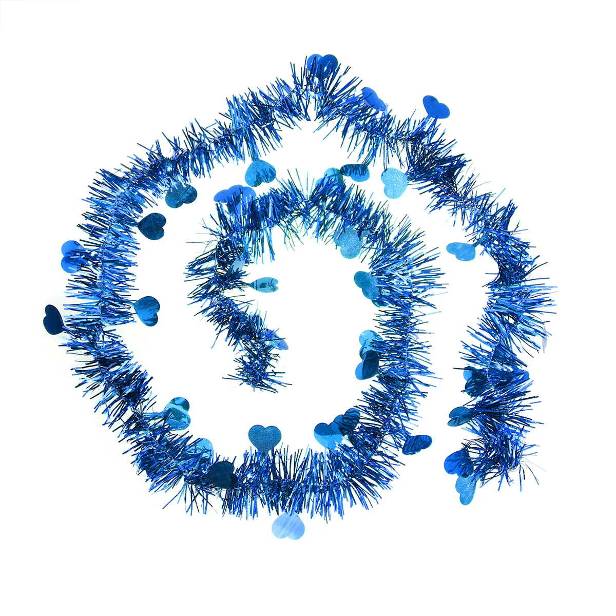 

10Pcs Festooning Garland Metallic Sparkling Festival Decoration Blue Reusable Easy to Use Stick with Tape Tinsel Garland