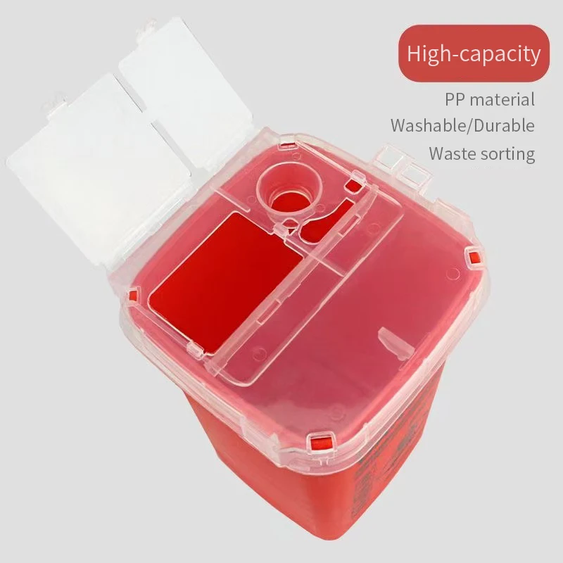 Barber Shop Accessories Feather Razor Blade Disposal Case Trash Can Easy to Be Cleaned Disposable Recycling Bin Box view 3