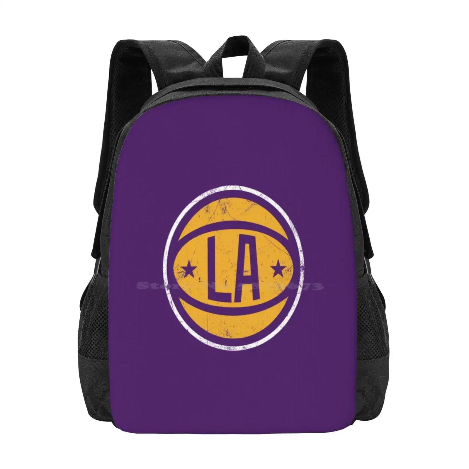 

La Retro Ball 3 Hot Sale Schoolbag Backpack Fashion Bags La Magic Johnson Shaquille Oneal Showtime Lonzo Ball Lavar Ball Big