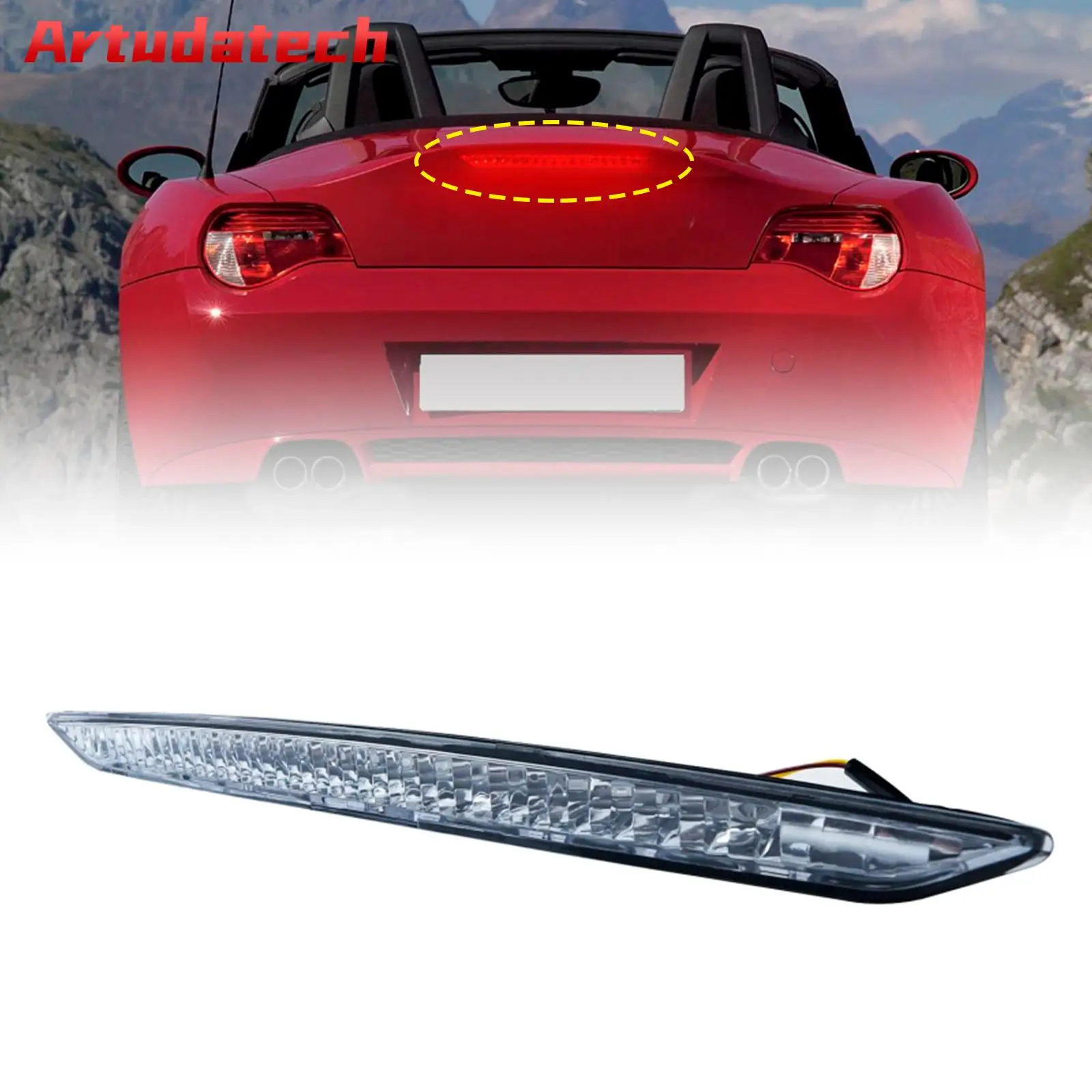 

Artudatech прозрачные линзы светодиодные задние третий стоп-сигнал высокого уровня для BMW Z4 E85 2002-2008 автомобильные аксессуары