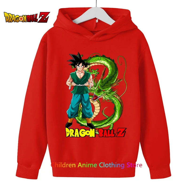 Dragon Ball Z Kids Goku Sweatshirts Baby Boys Clothes For 2023 Autumn New Children\'s Clothing Kids Hoodies Vegeta 3D Sweatshirt