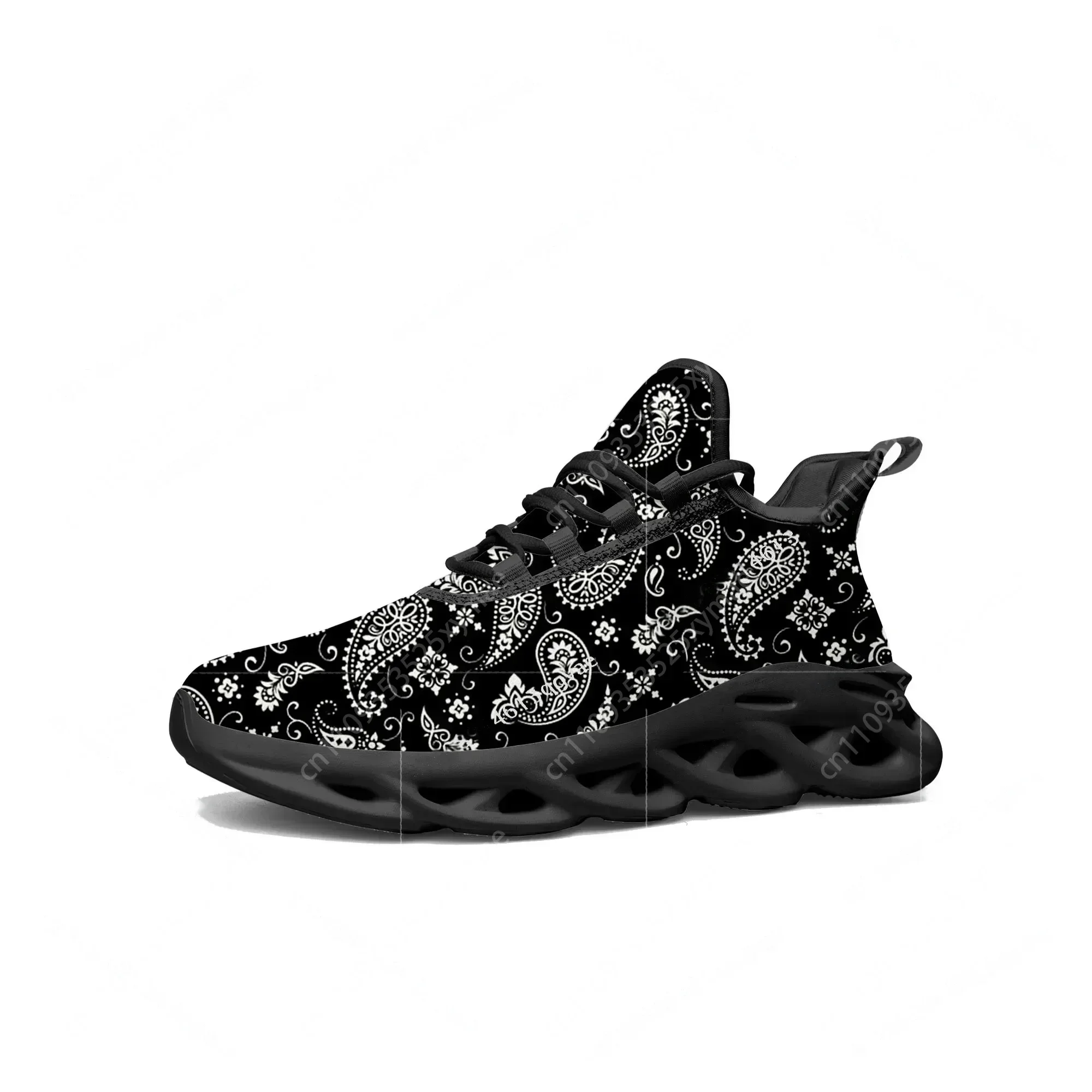 

Paisley Print Gifts Flats Sneakers Mens Womens Sports Running High Quality Sneaker Lace Up Mesh Footwear Tailor-made Shoe Balck