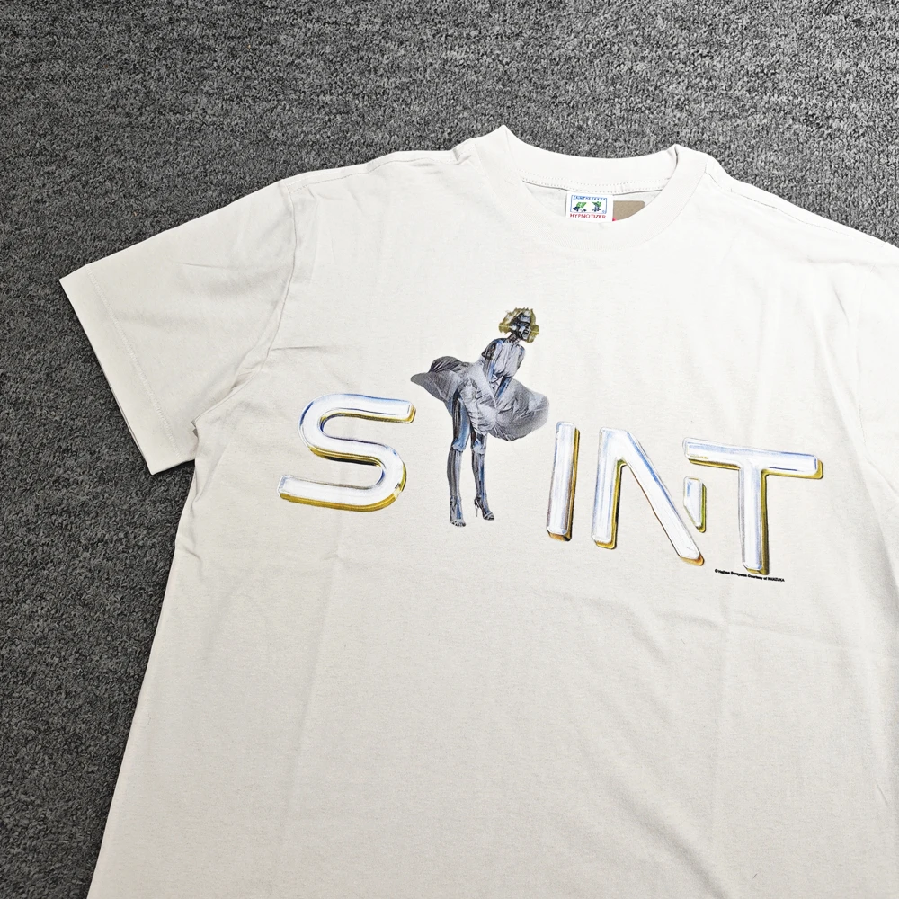 Yao Fashion Saint OF Michael Casual Oversize Baggy Cleanfit Style High Street Washed Old Retro T