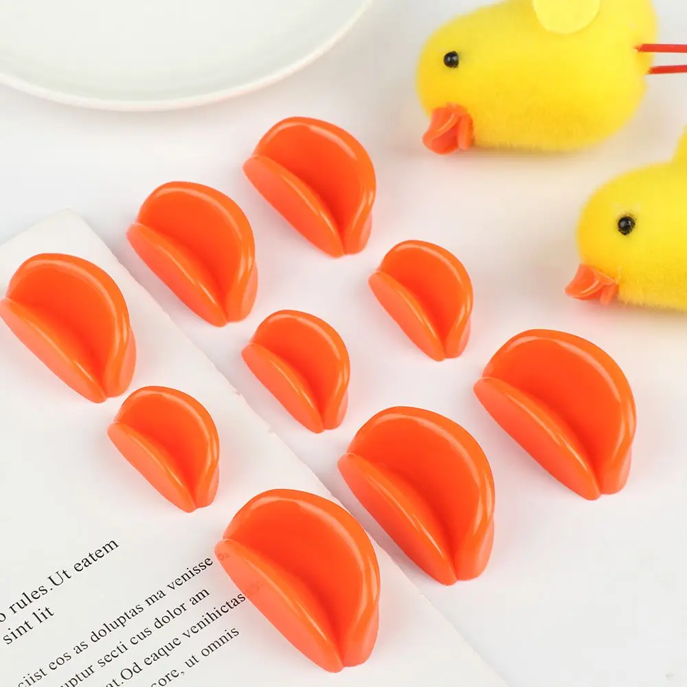 10 pçs multi tamanho de tricô brinquedo presente diy artesanato pato segurança boca bonecas acessórios animal fantoche fazendo material feito à mão