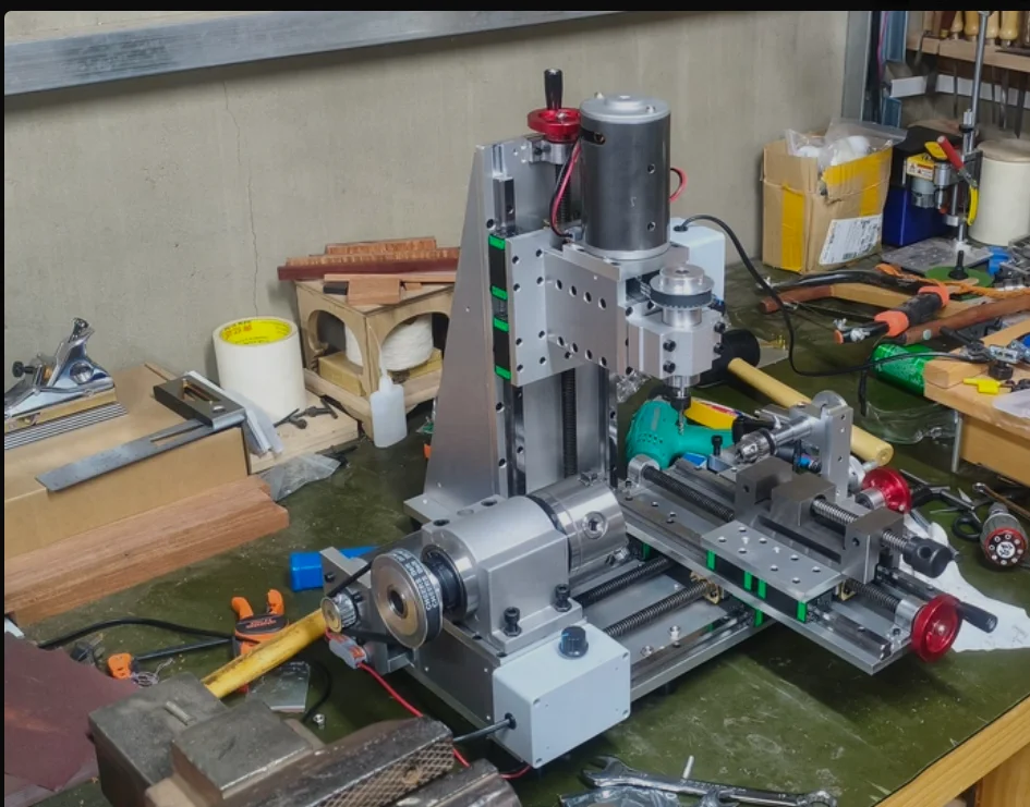 Multifunctional small turning, milling and drilling machine, lathe, milling machine, drilling machine