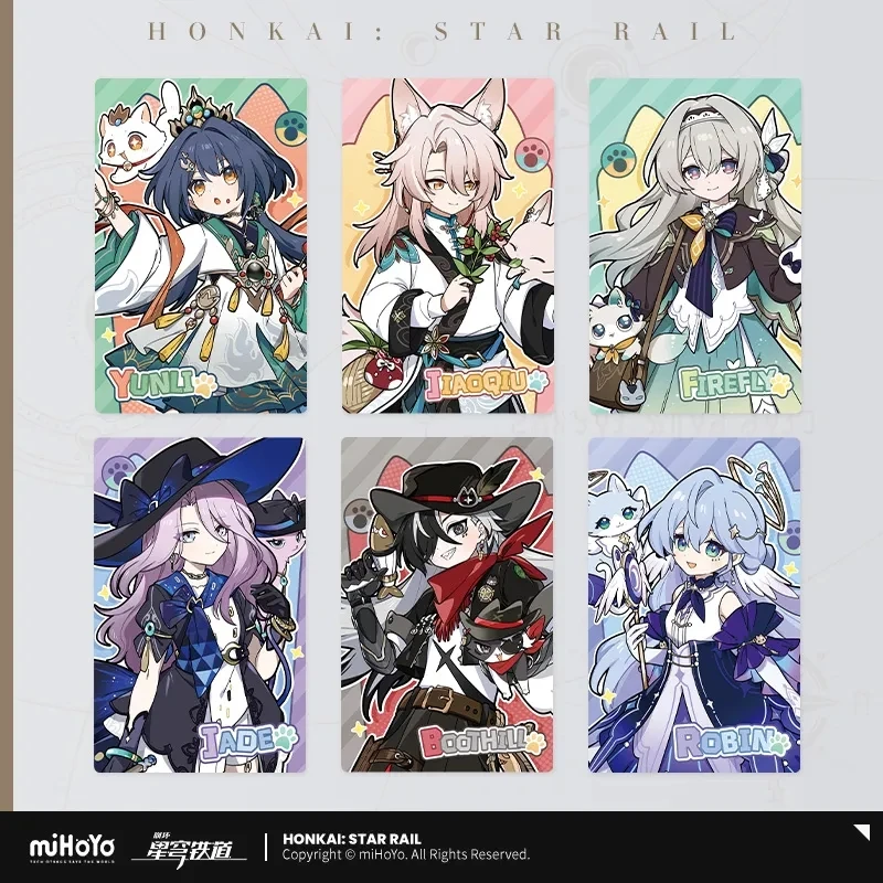 miHoYo Game Official Honkai Star Rail Trading Card Black Swan Sparkle Misha Acheron Kafka Card Anime Prop Cosplay Halloween Gift