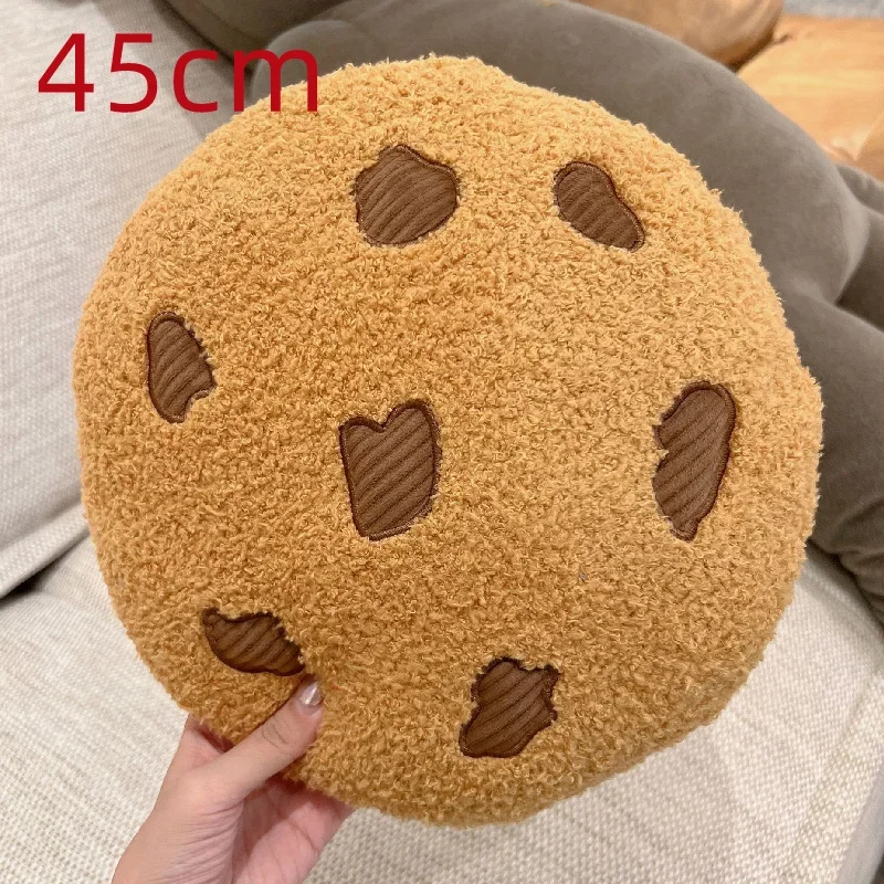 Soft Cookie Pillow Cartoon Cookies Plush Seat Cushion Food Children Children Girls Birthday Room Decoration New Year Gift