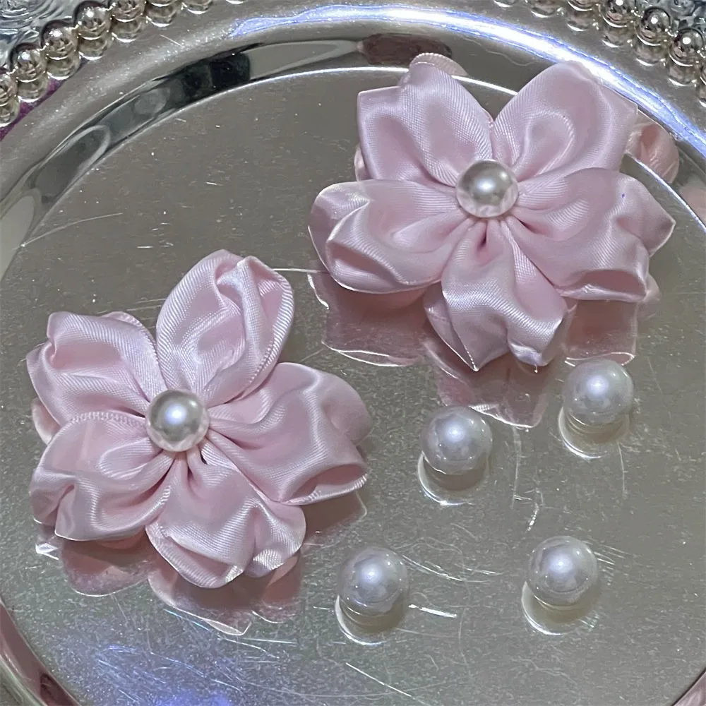 

Pearl Pink Flower Series Fresh Shoe Accessories Beautiful Designer Charms Lovely Footwear Decoration DIY Kids Boys Girls Gifts